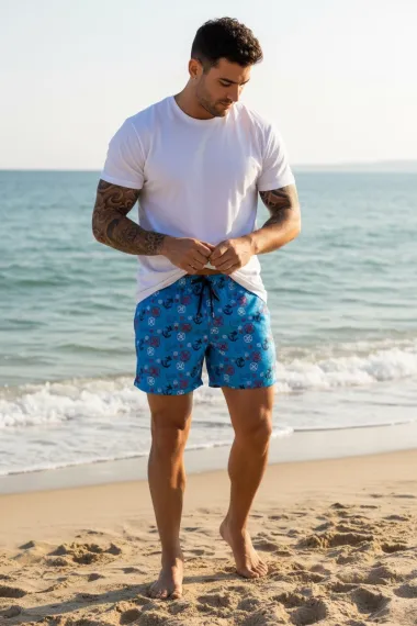 Sort de baie cu imprimeu 12530 D6-3.1